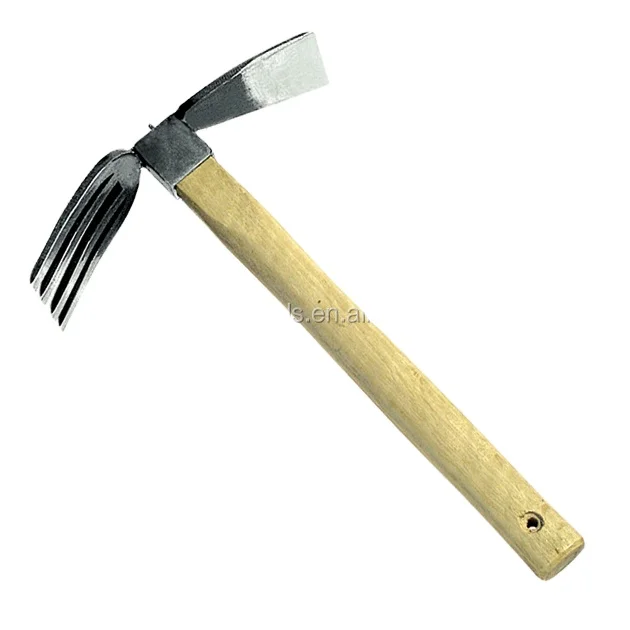 hoe with wooden handle garden tools