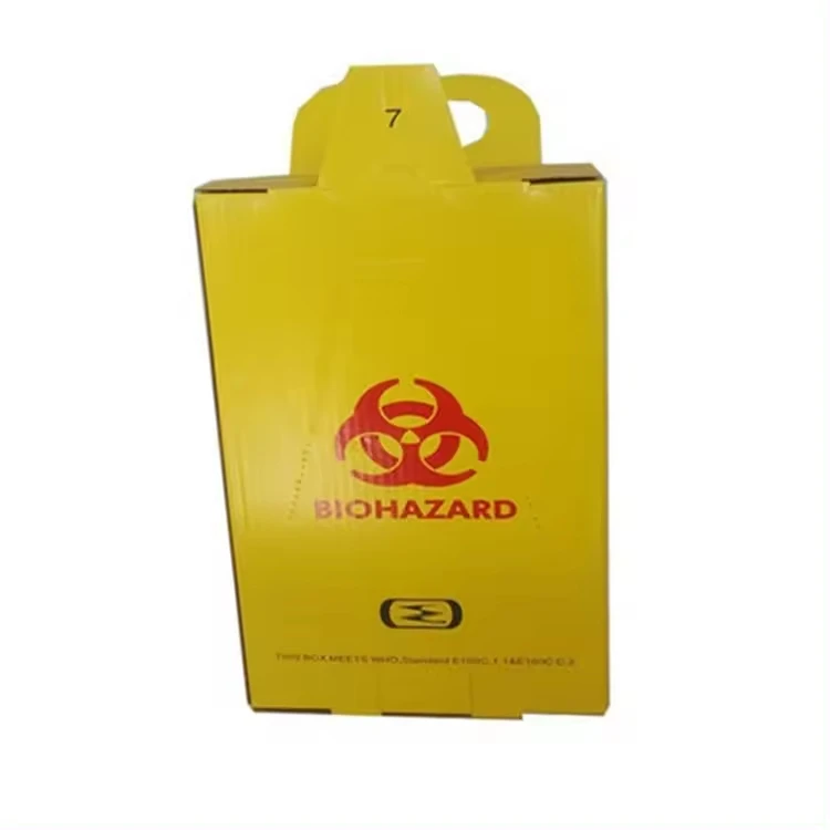 Medical Disposal Paper Board Sharps Container And Safety Box For Discard Used Syrings And Lancet