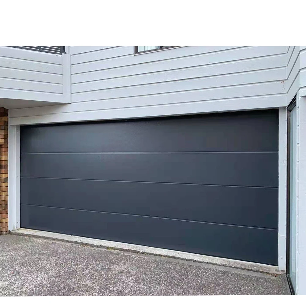 New Style Sectional Steel Automatic Garage Security Door Metal Garage With I Section