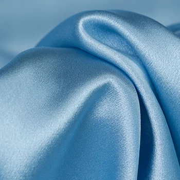 IN STOCK Habotai  Sandwashed 100 %silk plain crepe satin machine washable silk fabric fabrics hot sale