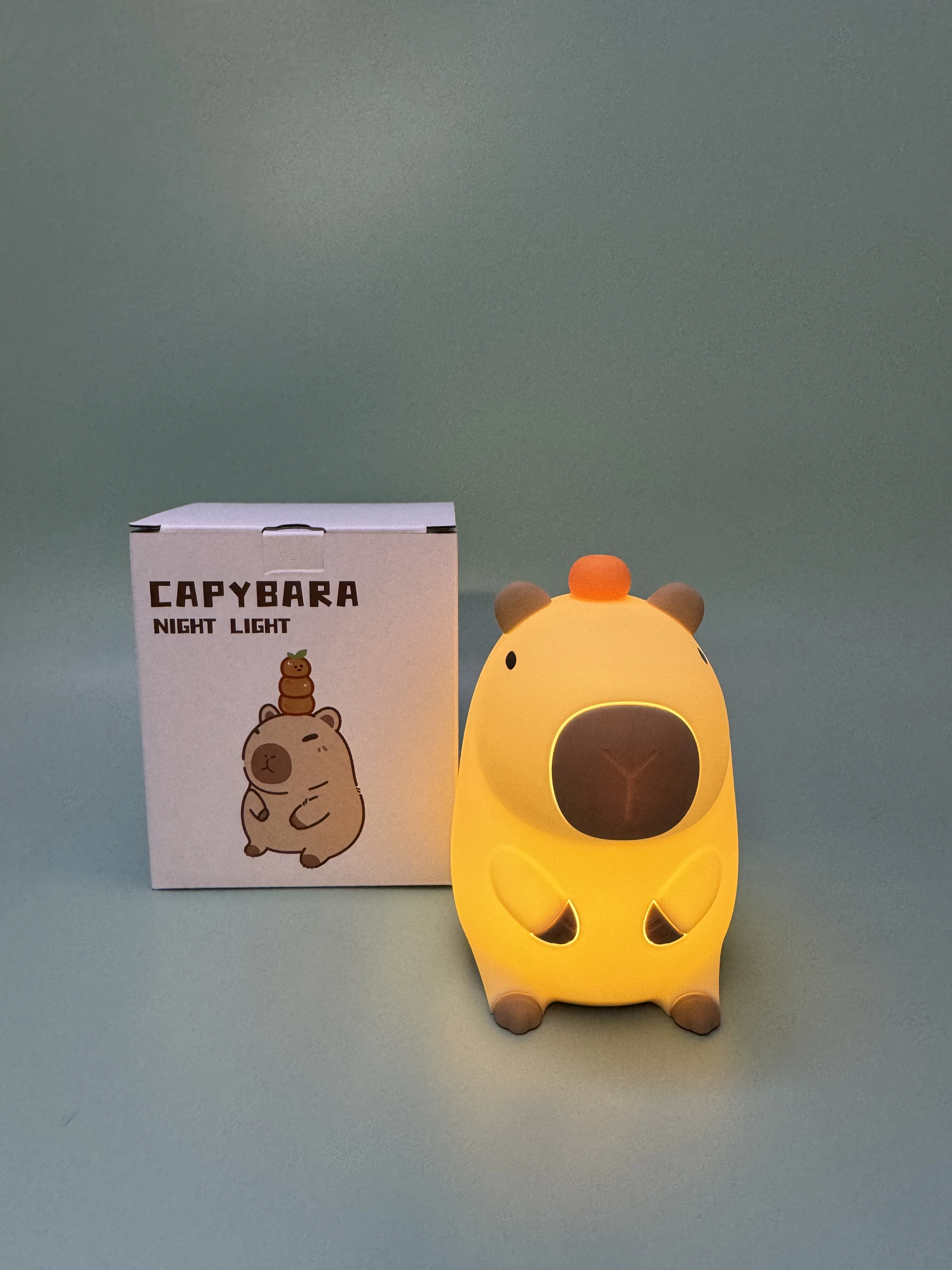 Креативный светодиодный ночник Capybara милая силиконовая прикроватная настольная лампа для детской комнаты умный дом идея подарка