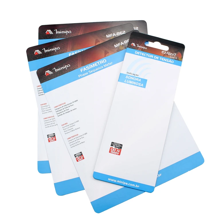 Custom coloured paper business thank you cards blister paper cards printed paper cards