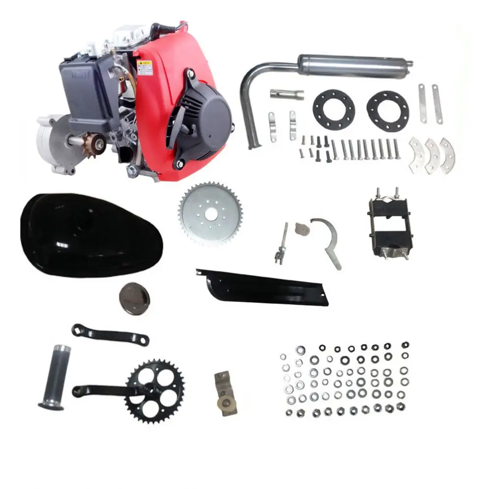 Moped motor 4 stroke 48cc 49cc 50cc gasoline motorized gasoline pedal bike motor kit