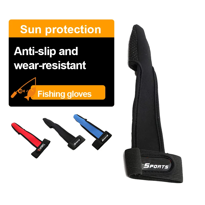 HSD Free sample custom Professional mitten Index finger protected neutral gloves with elastic straps for outdoor fishing