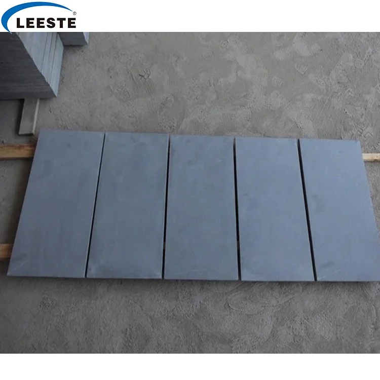 Chinese Natural Bluestone Pavers Grey Basalt Table Tumbled Blue Limestone Tile