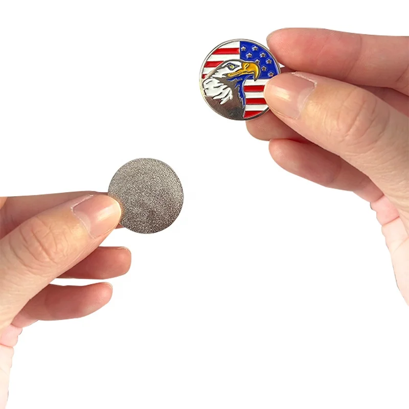 Factory Price Golf Ball Markers for Men Women Fits All Magnetic Golf Tools Alloy Mark  USA flag  Golf Ball Marker