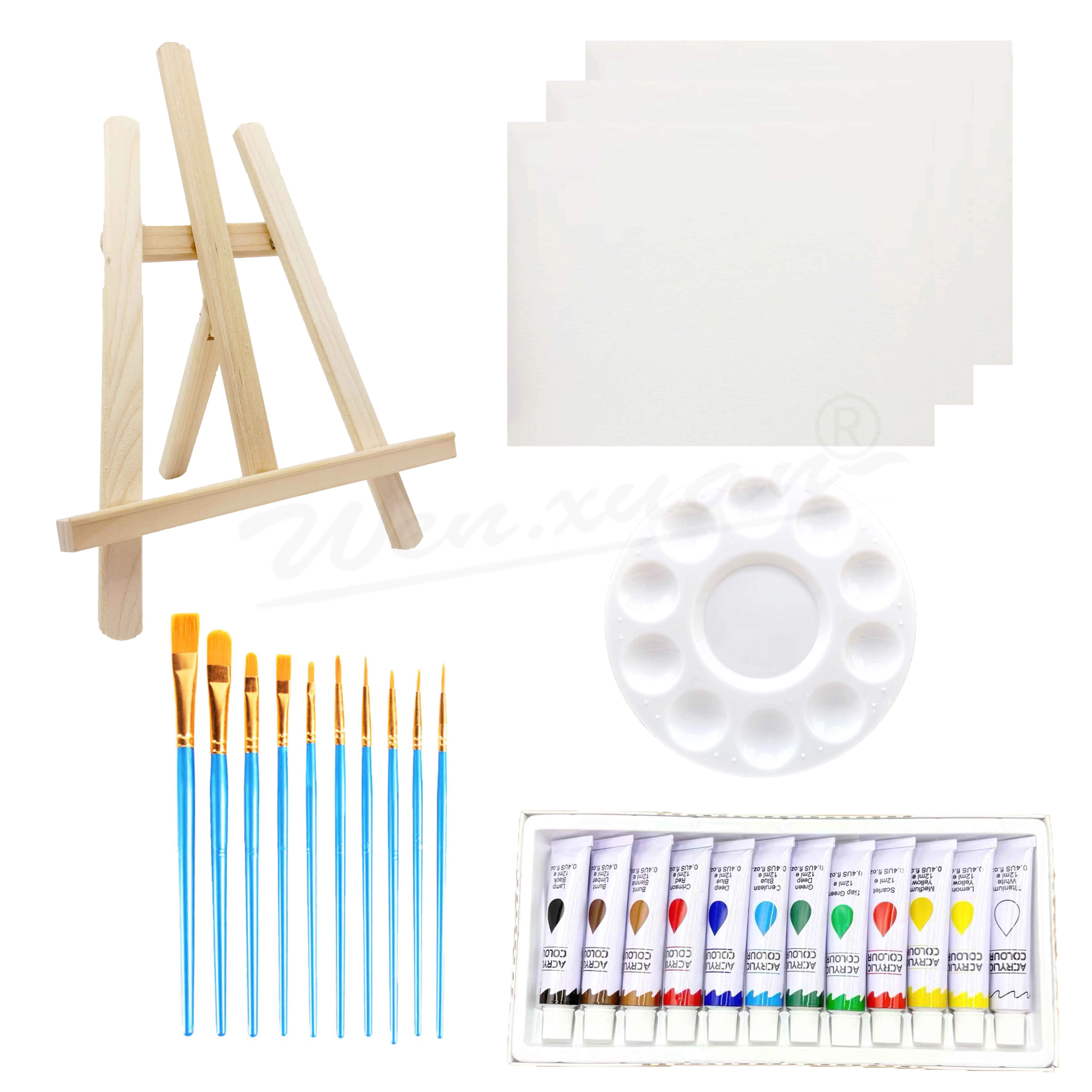 Art Paint 12 Colors 12ml Oil Paint Set Quality Oil Color for Painting with Brushes and Palette For Students Artists