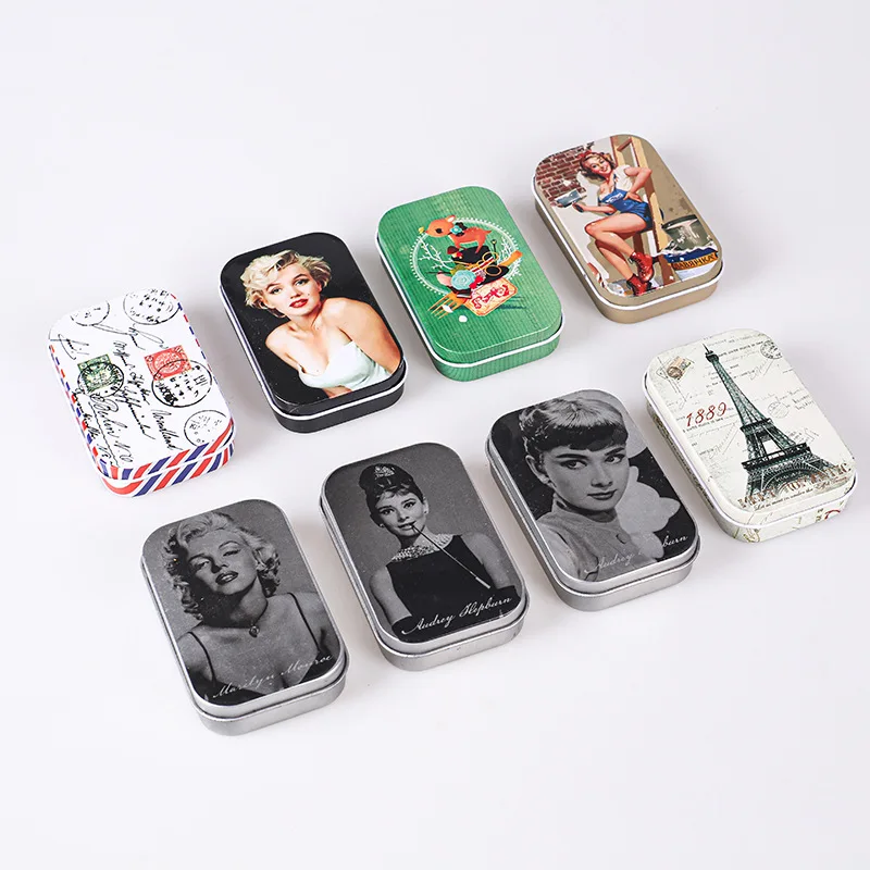 OEM Luxury Tinplate Sugar Tinbox Rectangular Sweet Tin Can Small Empty Iron Box For Kids Food Candy