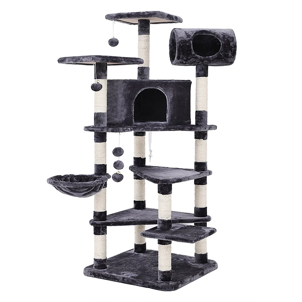 Factory Direct OEM ODM Cat Tree House Multifunctional Sustainable Sisal Material Pet Interactive Movement Toy Box Packing