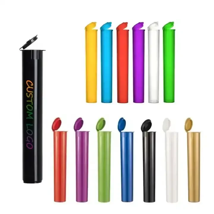 Hot Sale 98mm 116mm Child Resistant Plastic Pop Top Tube Package