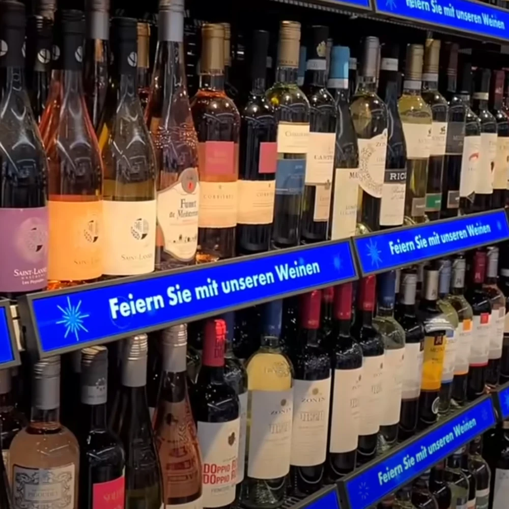 47.1 Inch Shelf Edge Plane Display Screen Advertising Display Machine For Supermarket Shelves