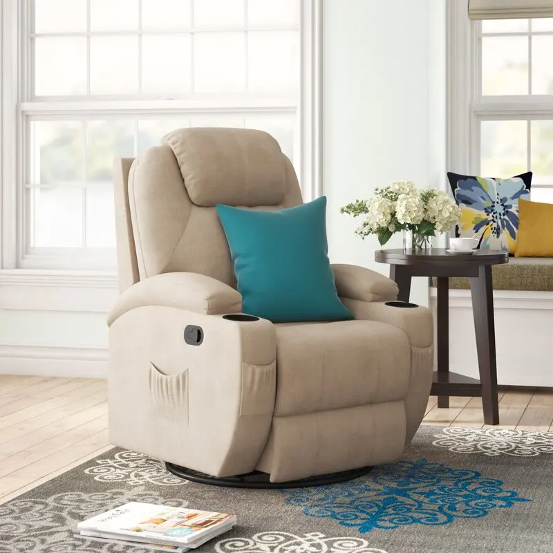  Moern Furniture Household Swivel Glider Reclining Chair Electric Power
