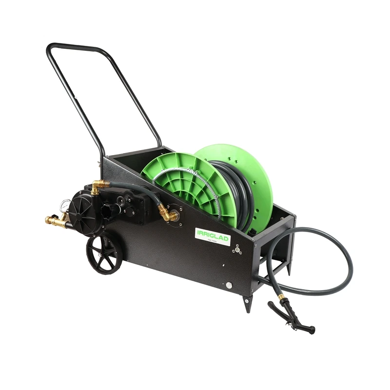 IR-WJBS40 Fully Automatic Water-drive Irrigation Water Cart Sprinkler Irrigation Machine Traveler Water Hose Reel Cart