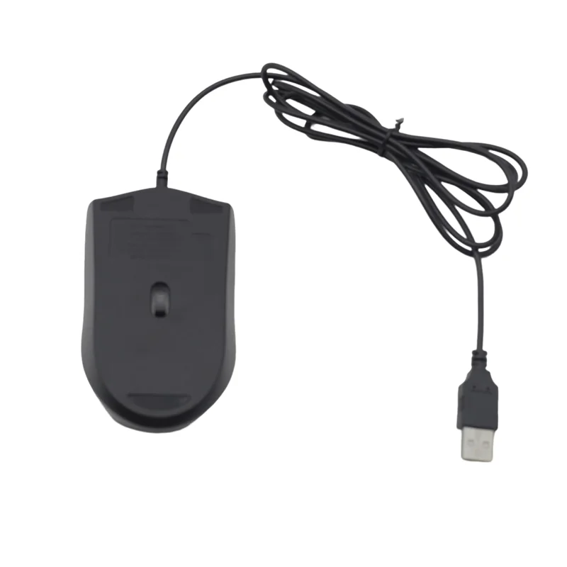 Wired PS2 Optical 3 Button Mouse with 1000 DPI and Illuminated Wheel, Black