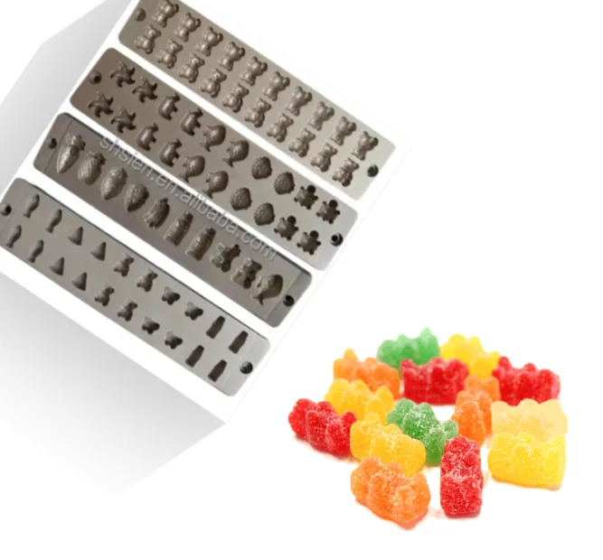 Full coated hard candy lollipop 3D molds for candy making machine