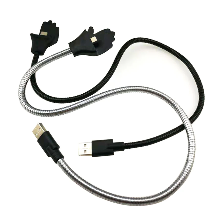 Гибкий Стенд вверх USB зарядный кабель для передачи данных телефон зарядное устройство Palm кронштейн держатель iPhone