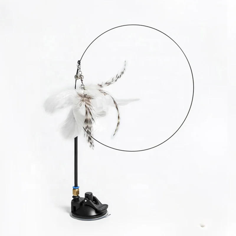 Simulation Bird interactive Cat Toy Funny Feather Bird with Bell Cat Stick Toy for Kitten Playing Teaser Wand Toys Pet Supplies