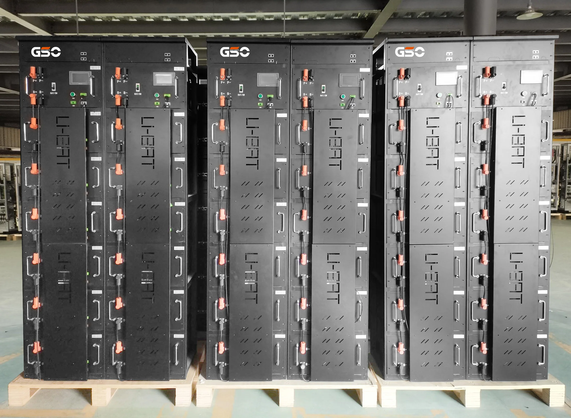 GSO 220V 100AH 22kwh Rack LiFePO4 Battery storage energy can use to server rack battery battery storage system