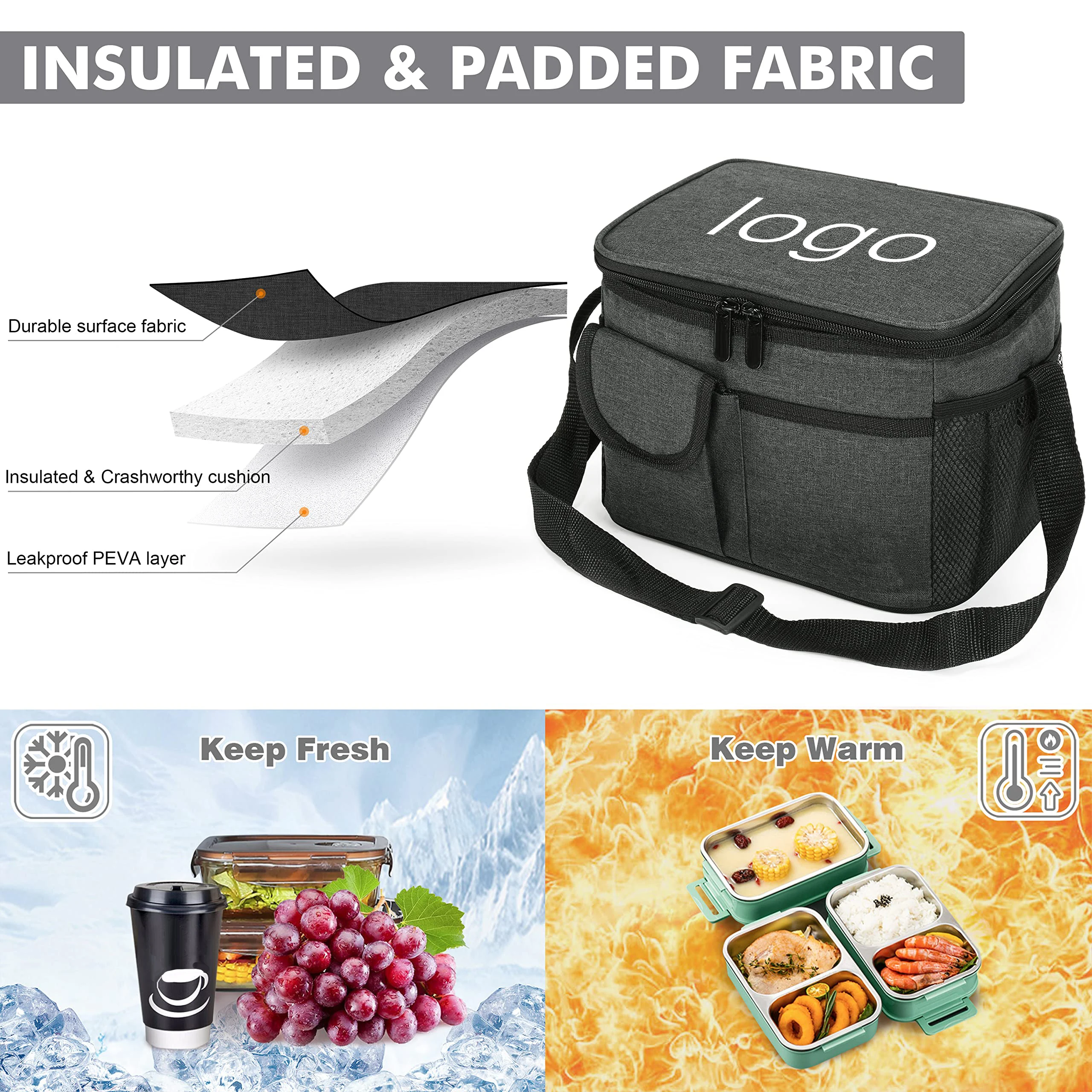 Wholesale Custom Logo Portable Floating Insulated Picnic Cooler Bag Waterproof Foodbag Cooler Bag For Hiking Boating