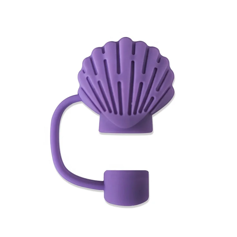 Eco-Friendly Silicone Straw cover Topper Dust-proof Boot with Charming Marine Animal Design Wine Beer Bar Accessories