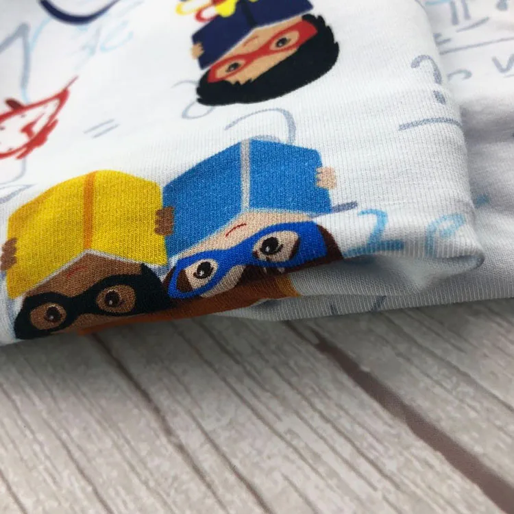 Factory Quality Single Jersey 95/5 Cotton Spandex Textile Fabric For Children No MOQ