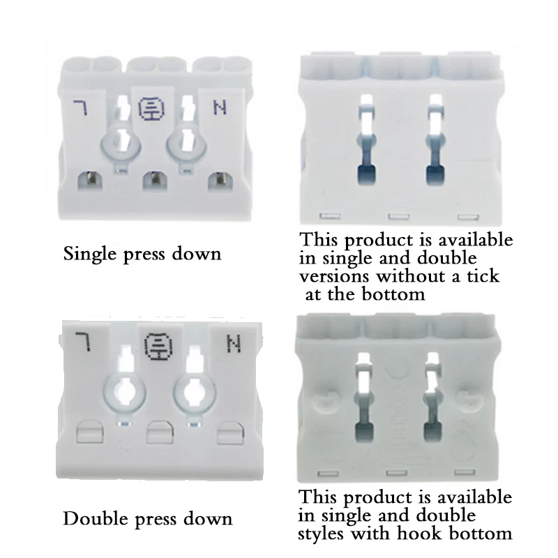 Low Voltage Electrical Wire Connectors Cable Wiring Quick Splice Clamp Terminal Block 3p Easy Fit For Led Strip Connector
