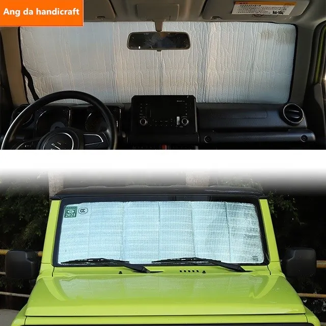 aluminum silver windshield sunshade customized sizes for suzuki jimny JB64 JB74 2019+