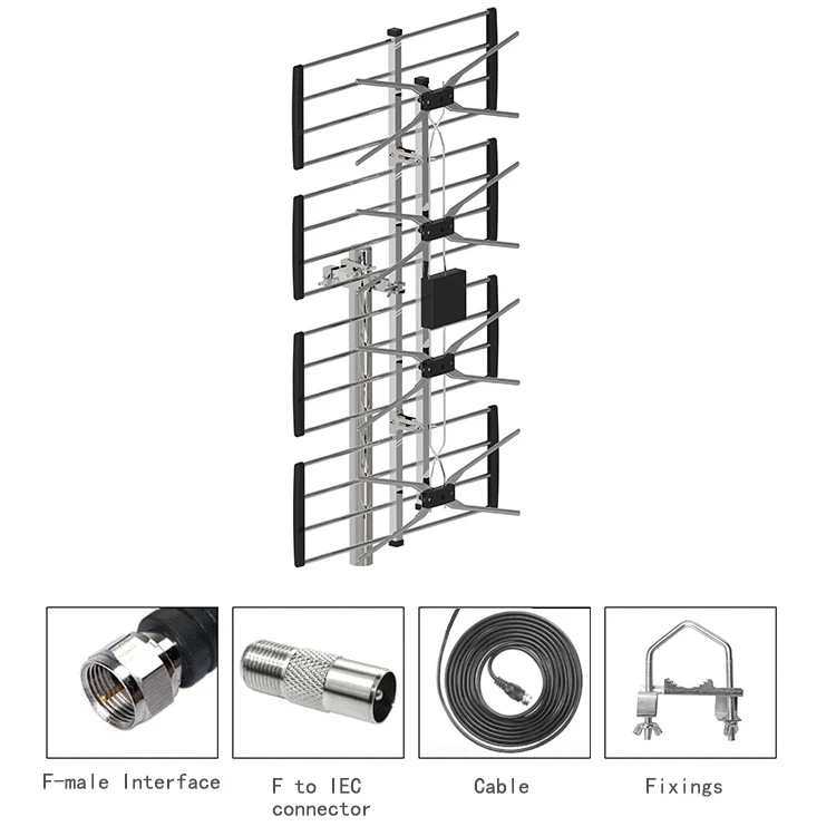 Newest Selling Special Design Security Digital Hdtv aerial Stable Hd TV Antena outdoor yagi tv antenna
