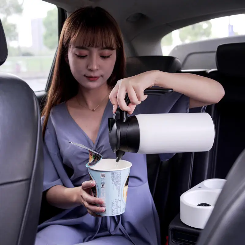 24v car travel electric boiler mini camping double layer electric 12v dc kettle 0.8 lit