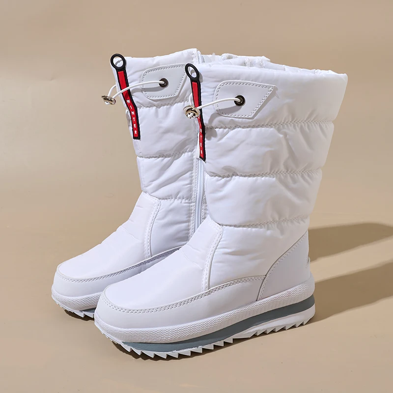 Hot Sale Fashion Winter Outdoor Warm Women Winter Shoes Mid-calf Anti-slip Wear-resistant Waterproof Snow Boots