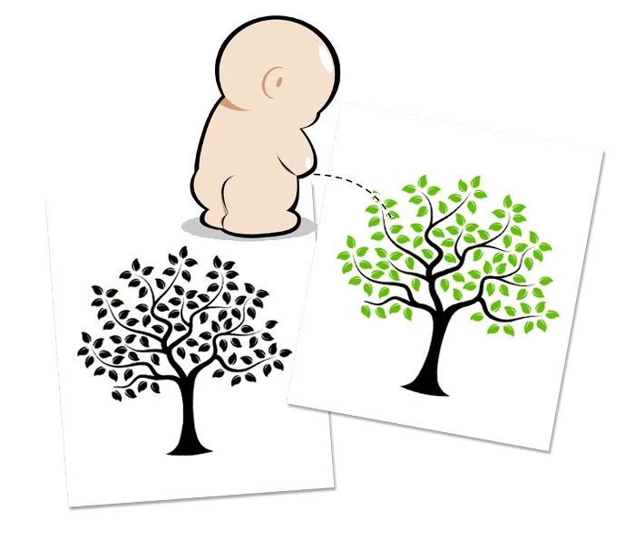 
Custom Printing Heat sensitive color changing temperature seat potty training magic sticker 