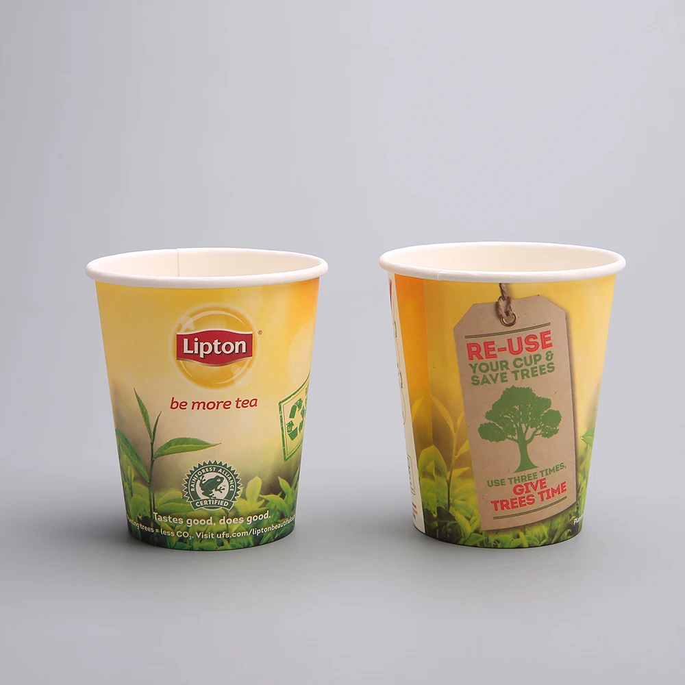 Hot Sales Wholesale 8/12/16/20 Oz Custom Logo Printed Single Wall disposable custom printed coffee paper cup