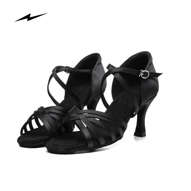 Factory Wholesale Provide Latin Shoes Women Ballroom Salsa Dance Shoes with 3/5/7cm