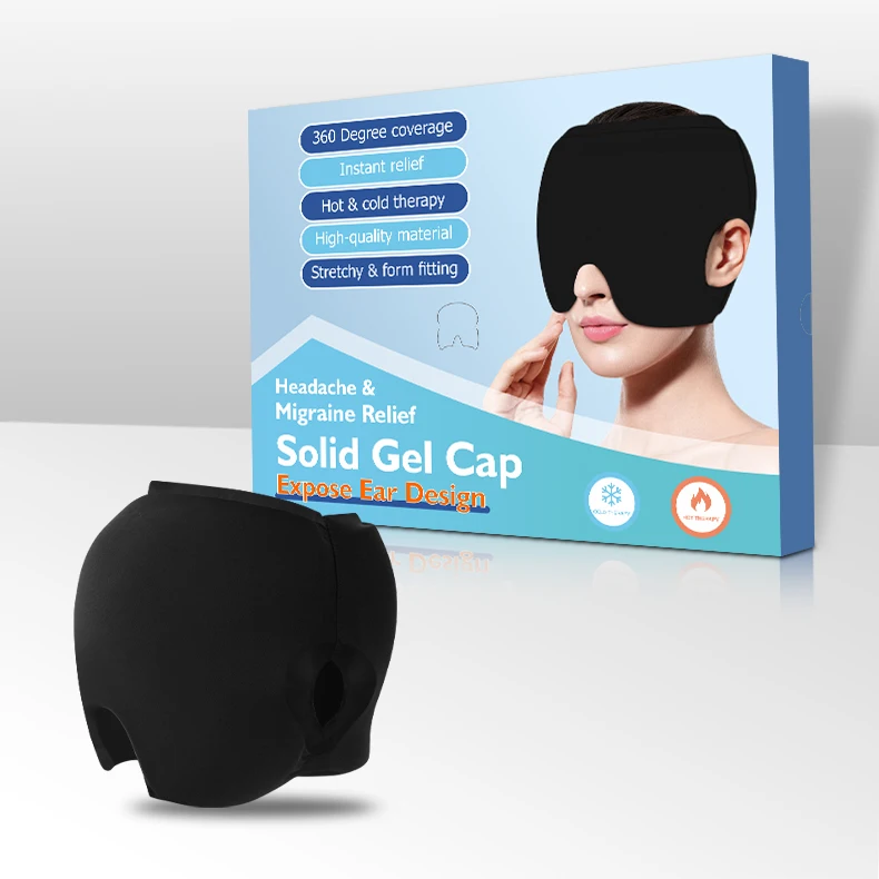 Ice Cap for Migraines & Unwinding, Head Ice Pack Migraine Relief Cap & Tension Headache Relief Cap, Cold Cap for Migraines