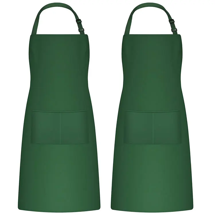 Adjustable Resists Wrinkles Barista Apron Shrinkages Wide Coverage Sublimation Apron With 2 Pockets For Women Men Chef