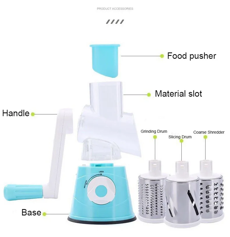 Wholesale Stainless Steel Multi-function Manual Slicer Vegetable Shredder Cutter Chopper Vegetable Slicer