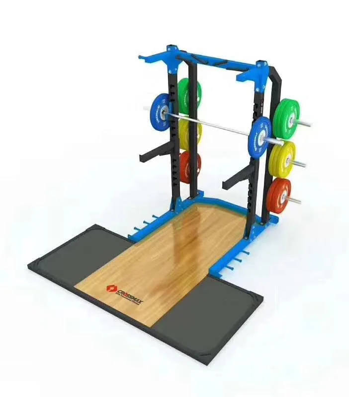 Commercial GYM Fitness  Gym build fitness Equipment Plate Loaded Half Rack with Deadlift Platform weight lifting heavy platform
