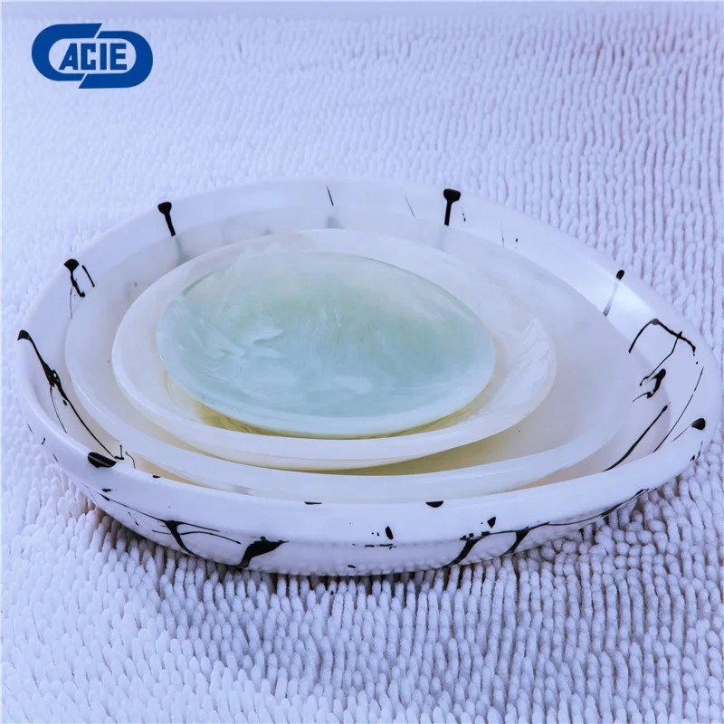 
Hand made resin platter for home and hotel use platter with abstract and modern pattern aqua swirl pattern platter marble effect 