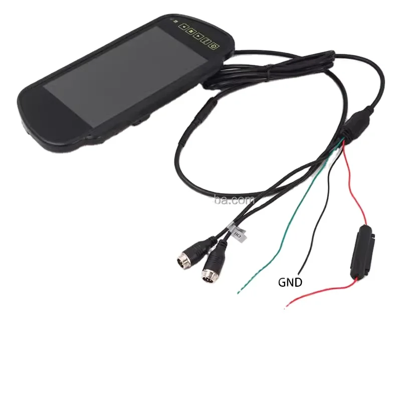 7 Inch TFT LCD High Resolution Car Rear View Mirror Monitor DC 12V 24V Car Monitor for reversing Camera car mirror