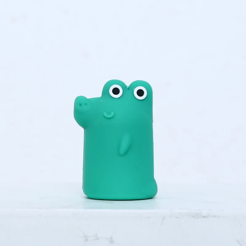Lovely PVC Soft Glue Cute Crocodile Animal Mold Kids Creative Manual Pencil Sharpener
