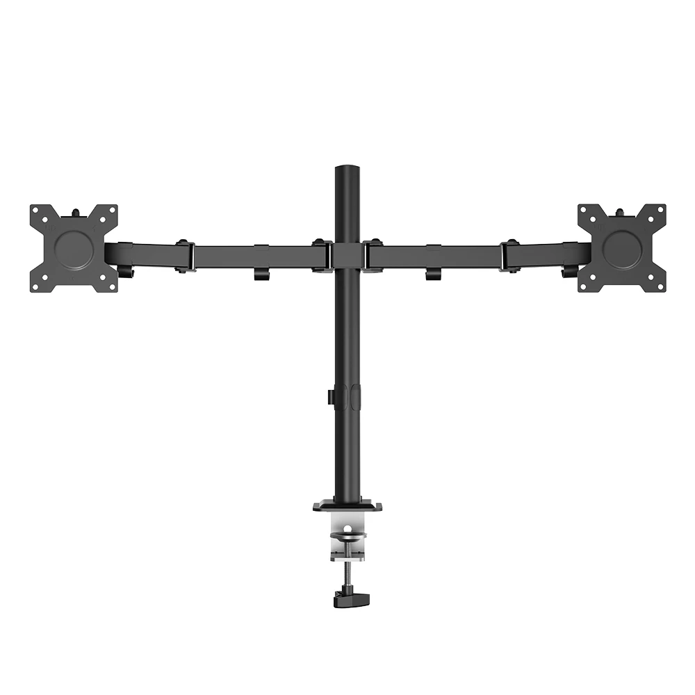 Original Design 13-27Inch Heavy Duty Dual Mechanic Spring Monitor Arm Mount 22Lbs Monitor Mount With Desk Top Cable