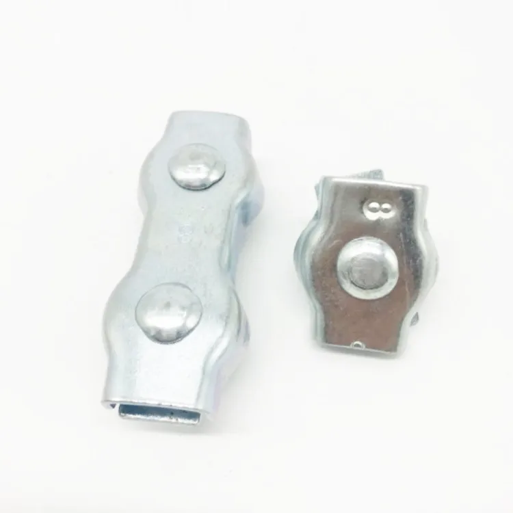 Wholesale 304 Stainless Steel Wire Rope Double Chuck Fastening Clip Wire Rope Clip Clamp