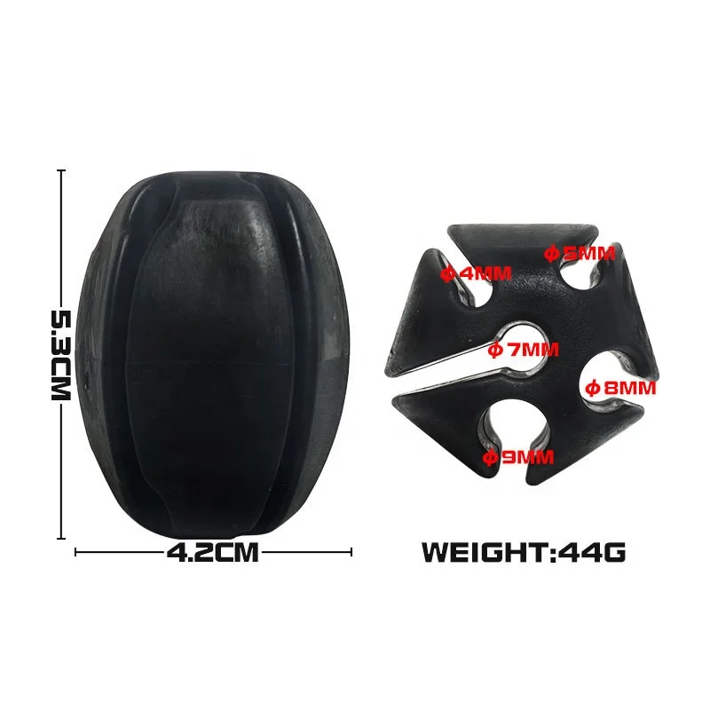 Portable Soft Flexible Rubber Fishing Rod Ball Fishing Pole Binding Clip