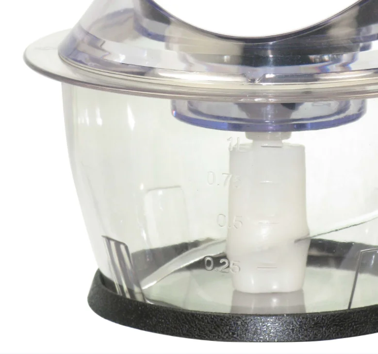 Food shredder With 1.0L PC Cup for mincing and mixing meat, fruits and vegetables for easy and safe one-click operation