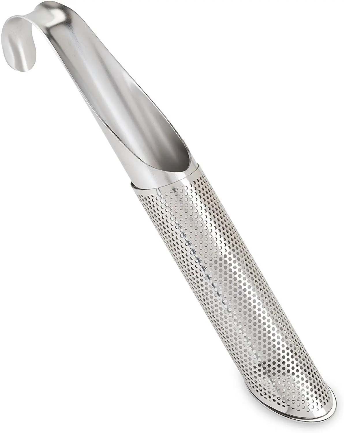 Tea Infuser Stainless Steel Tea Stick Pipe Steeper Strainer with Hook for Loose Tea Leaf Herbs or Spice