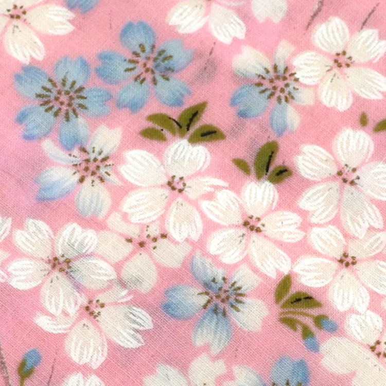 Trendy style cheap floral flower printed design cotton women soft handkerchief in Stock