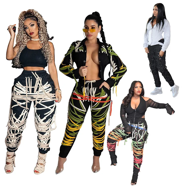 Женские спортивные брюки-джоггеры на заказ, темно-черные брюки с лентой