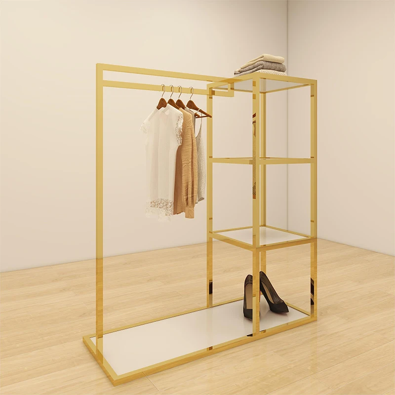 Custom Stainless Steel Wedding Dress Cloth Display Stands Clothes Display Racks