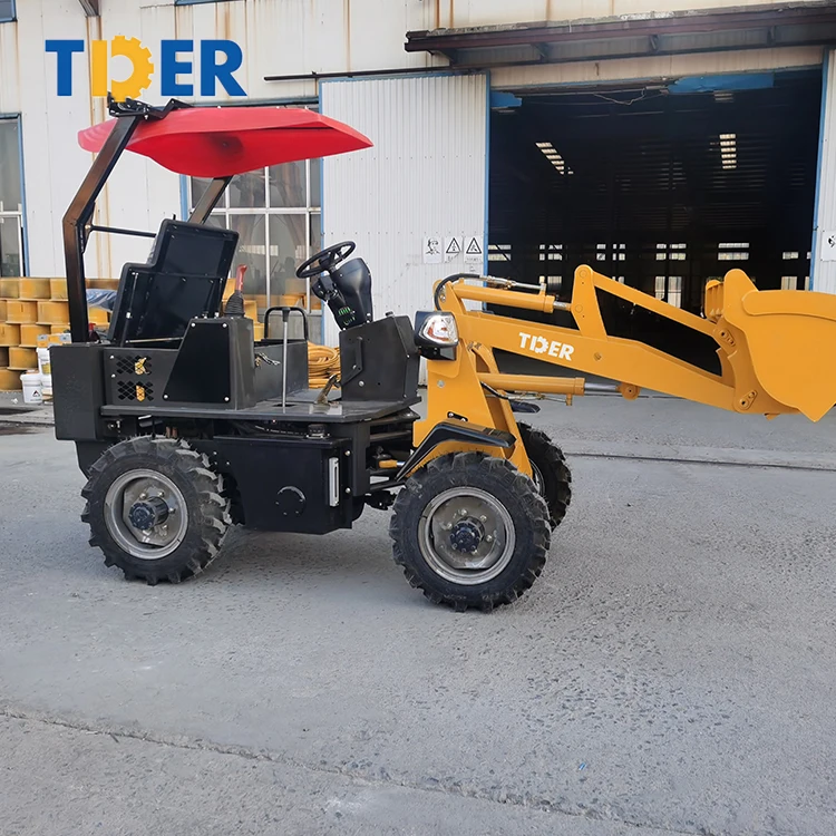 2024 TDER 0.8 ton loader mini loader china 906 mini wheel loader in farm