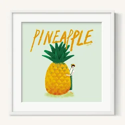 wholesale modern high quality printing realistic Fruits painting and vegetables restaurant wall art decoration